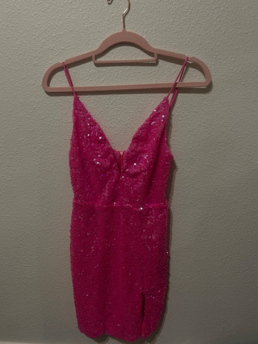 Hot Pink Lucy in the sky dress petite xxs